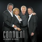 09-02-2004 Andre van Duin, Joke Bruijs, Ron Brandsteder and Jan Rietman at studio in Amsterdam, on behalf of Andre van Duin Jubileumshow. Photo: Govert de Roos/Connu